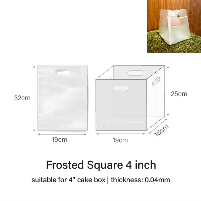 Frosted Square Carrier Bag