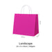 Fuchsia Pink Paper Bag
