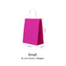 Fuchsia Pink Paper Bag