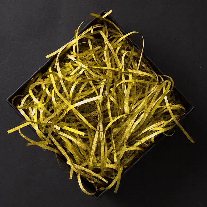 Glitter Light Gold Raffia Shredded Paper (100g)