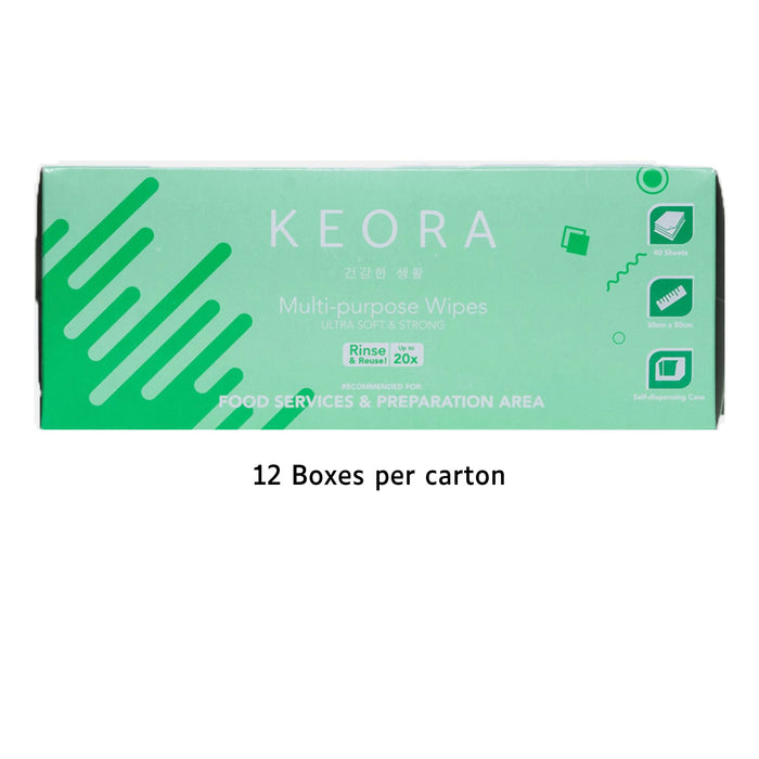KEORA Multi-Purpose Wipes (12 Boxes)