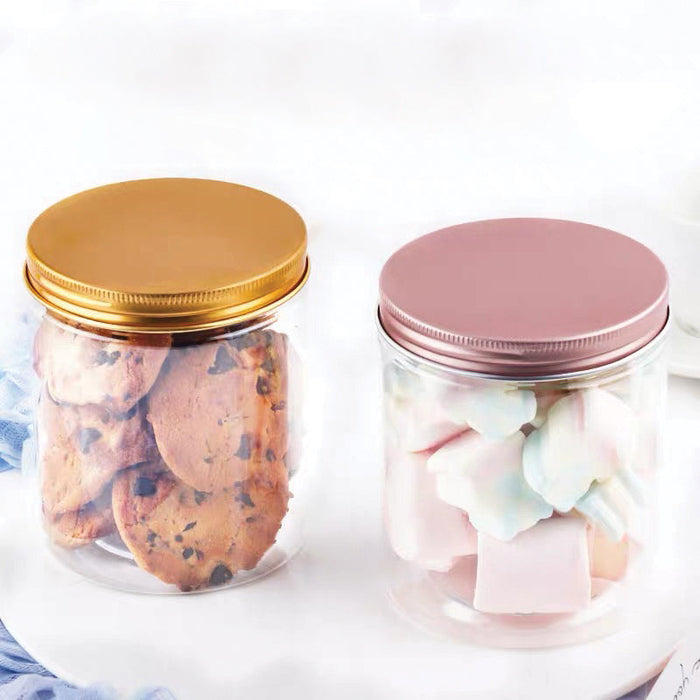 6.5 x 10cm Rose Gold Plastic Jar (113pcs)