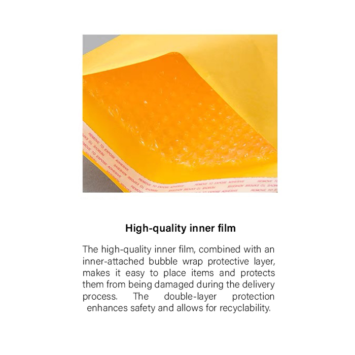 28 x 38cm Kraft Bubble Poly Mailer (70pcs)