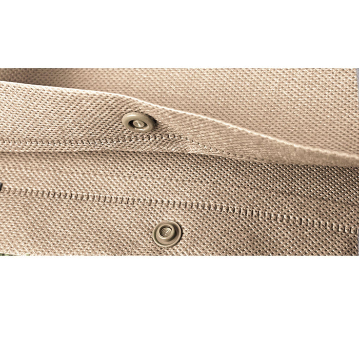 L Khaki Woven Bag +Button (250pcs)