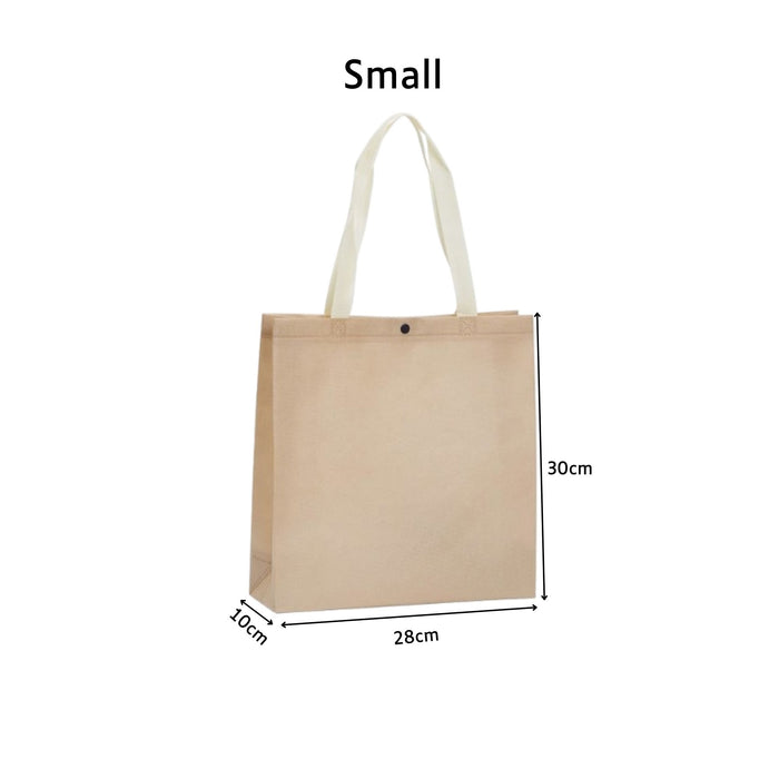 S Khaki Woven Bag +Button (250pcs)
