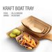 Kraft boat tray 