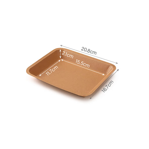 Kraft plate tray 