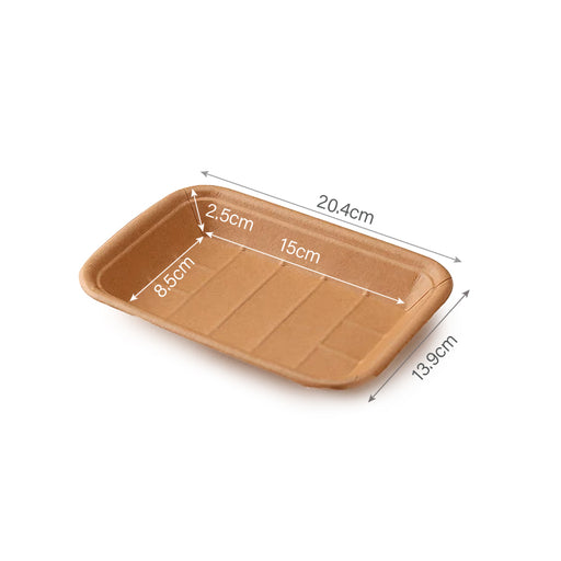 Kraft plate tray 