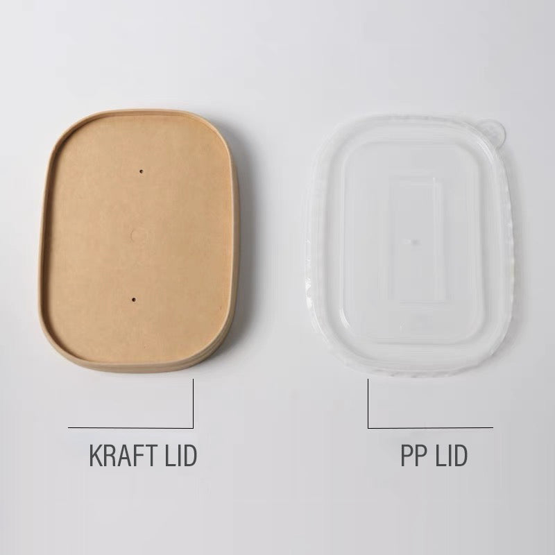 1000ml Kraft Rectangular Food Tub (300pcs)