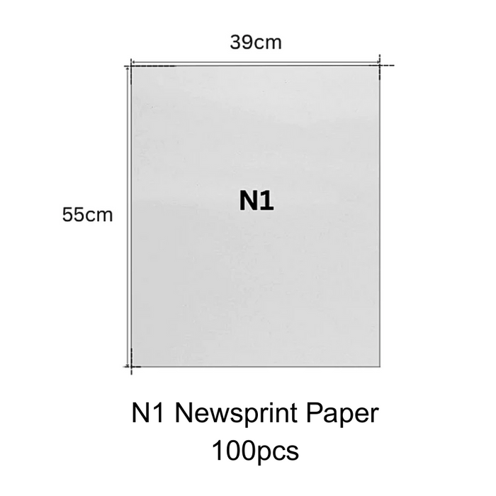 N1 Newsprint Paper (50/100pcs)