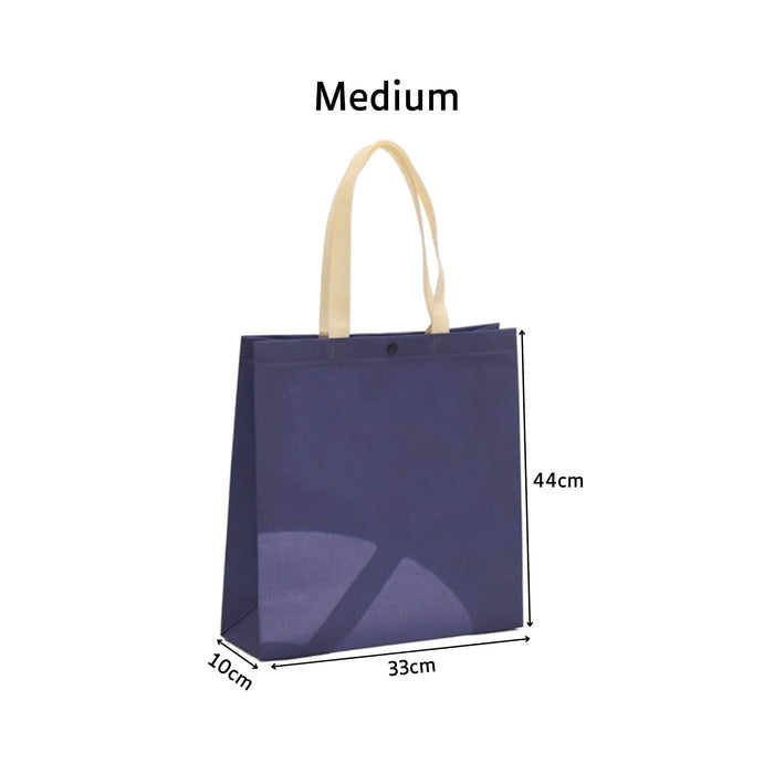 M Navy Blue Woven Bag +Button (250pcs)