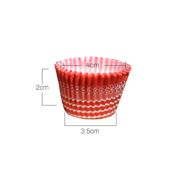 Peach Ribbon Paper cup Liners (300pcs)