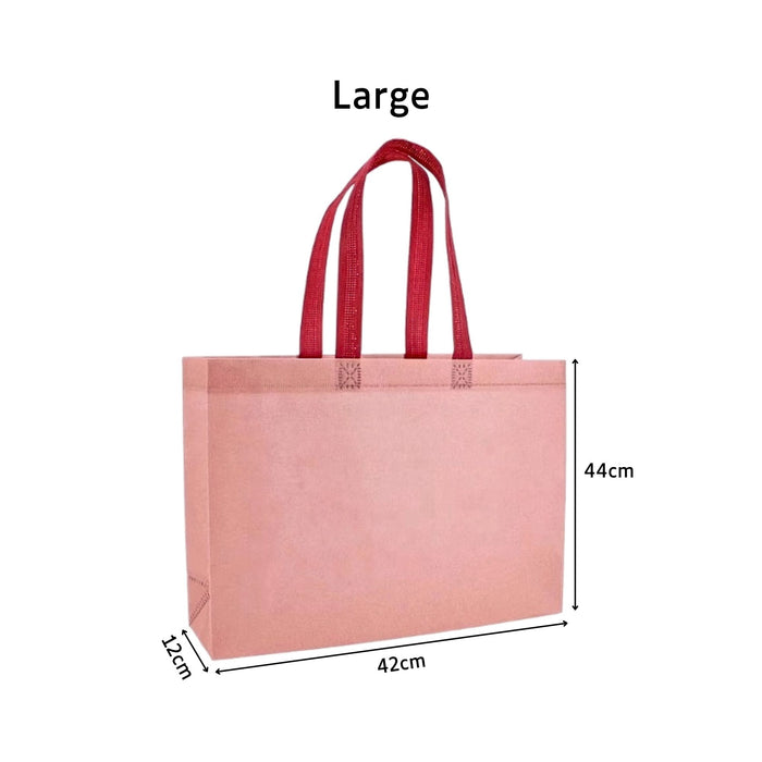L Lotus Pink Woven Bag +Button (250pcs)