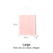 Pink with White Border Paper Bag 