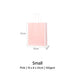 Pink with White Border Paper Bag