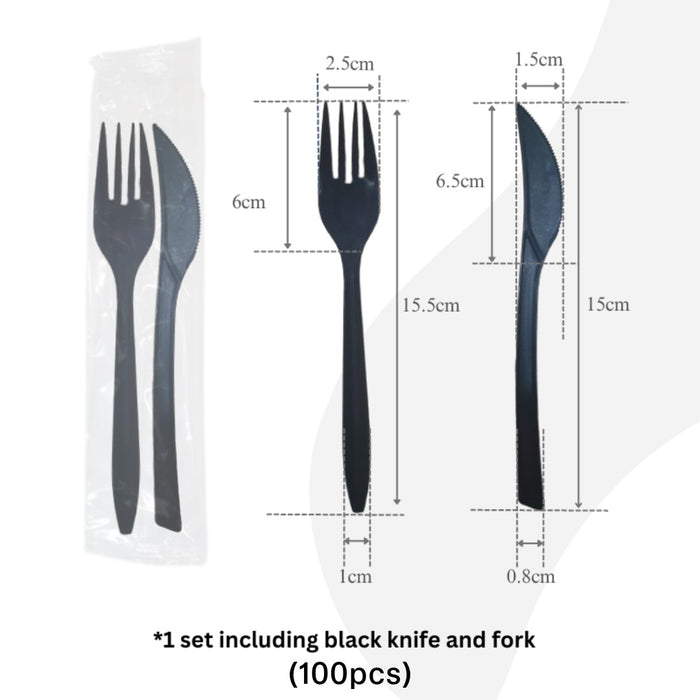 Plastic Fork Knife Set
