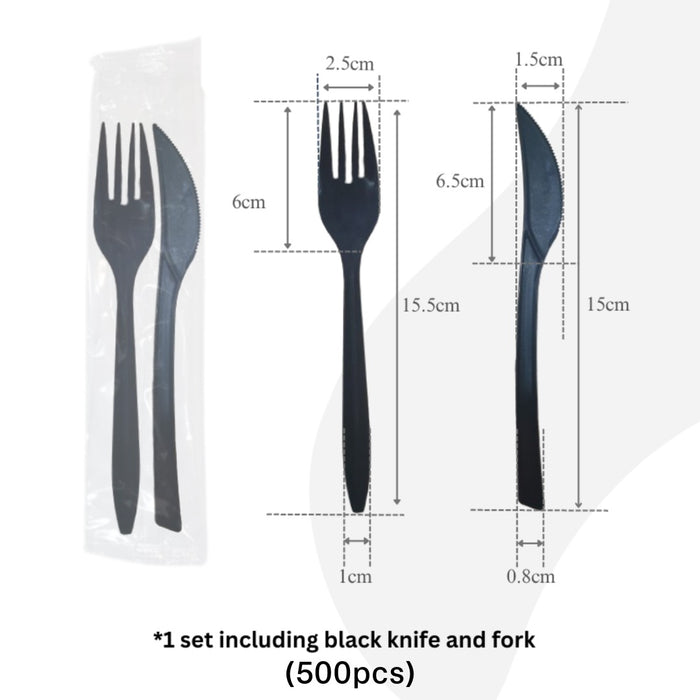 Plastic Fork Knife Set