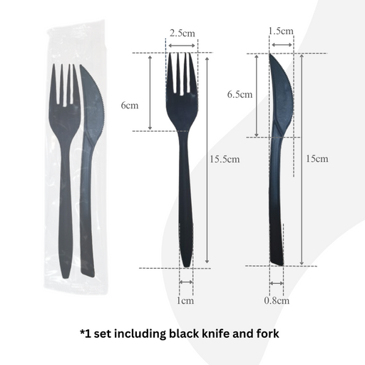 Plastic Fork Knife Set
