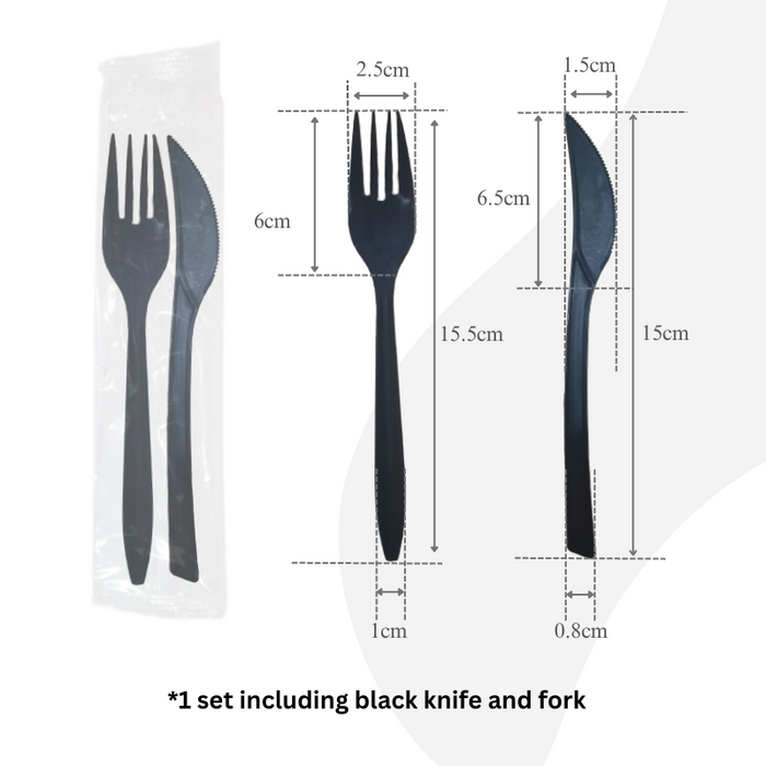 Plastic Fork Knife Set