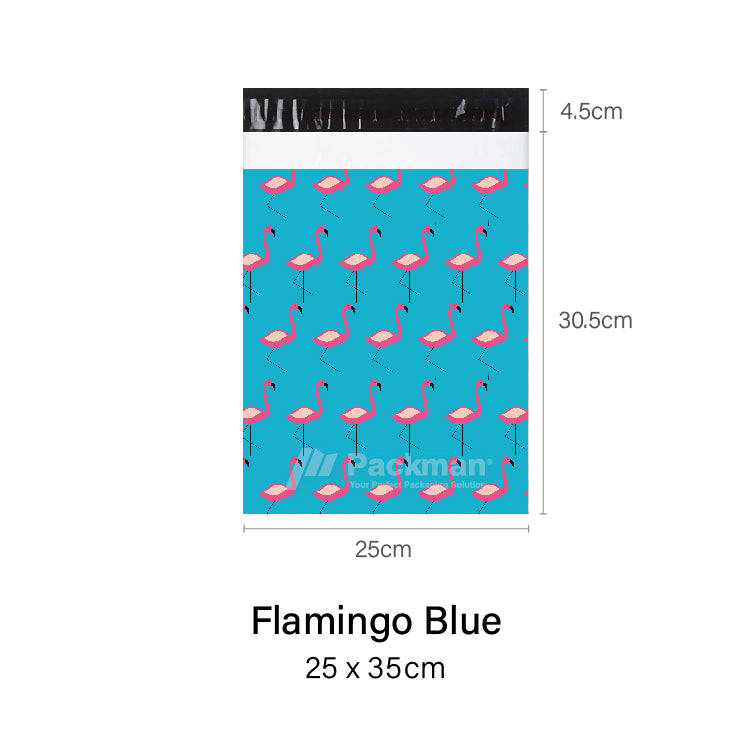 Flamingo Blue Poly Mailer (100pcs)