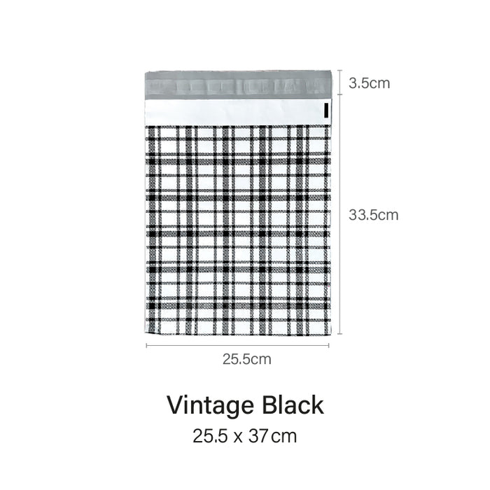 Vintage Black Poly Mailer (100pcs)