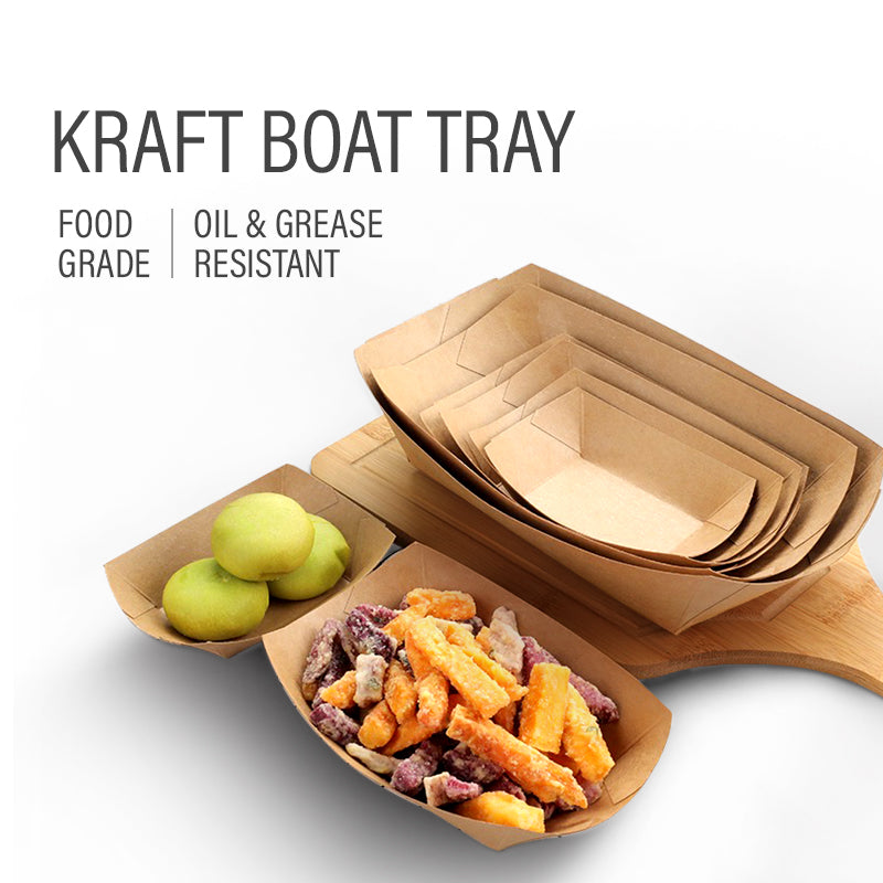 6oz Kraft Boat Tray (1000pcs)