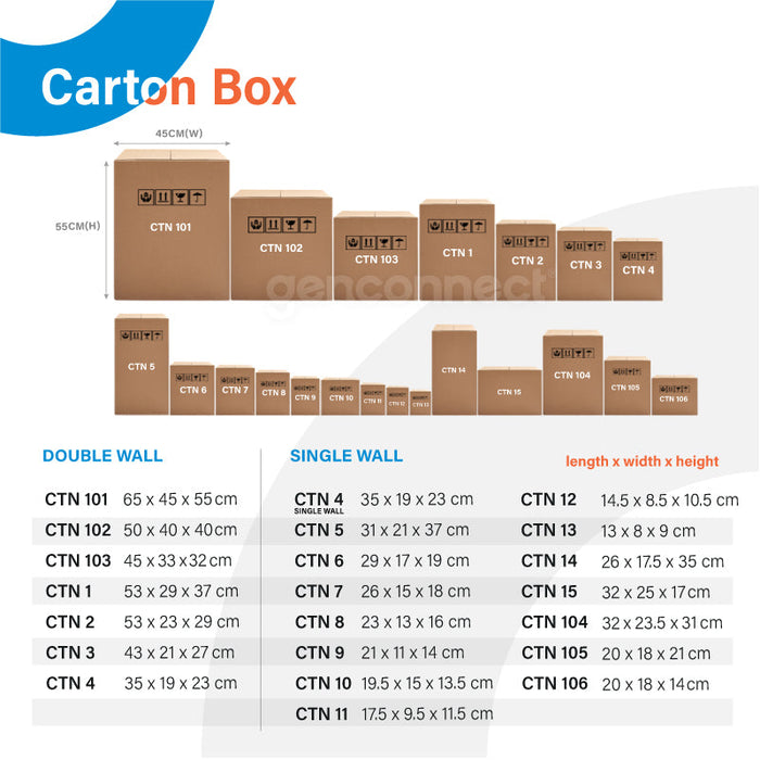 CTN 8 - 23 x 13 x 16cm (100pcs)