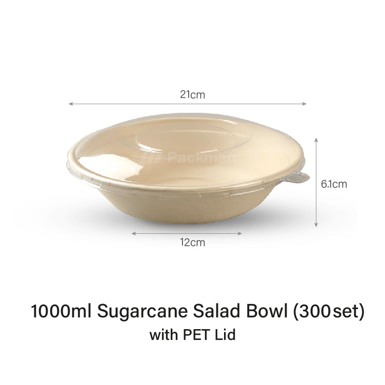 1000ml Sugarcane Bowl (300sets)