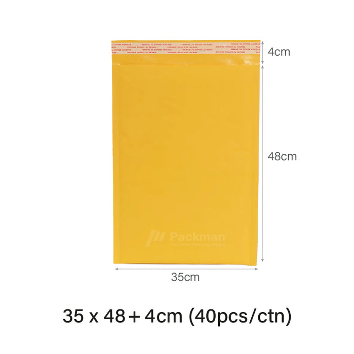 35 x 48cm Kraft Bubble Poly Mailer (40pcs)
