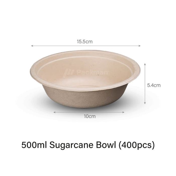 500ml Sugarcane Bowl (400pcs)