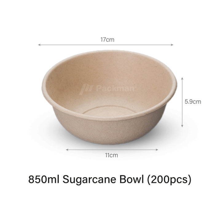 850ml Sugarcane Bowl (200pcs)
