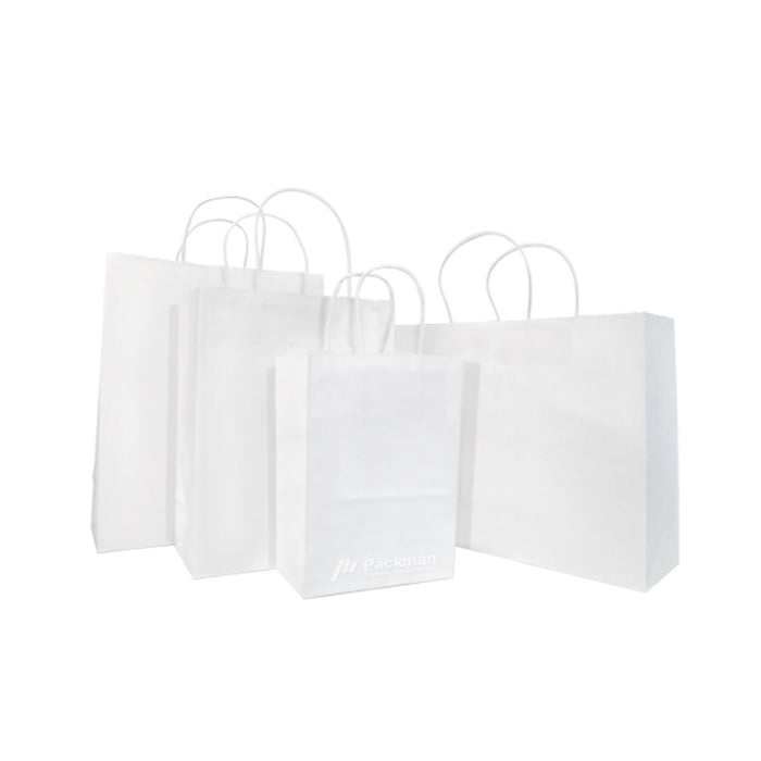 15 x 8 x 21cm White Paper Bag (100pcs)