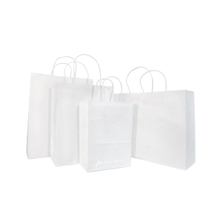 32 x 11 x 25cm White Paper Bag (100pcs)