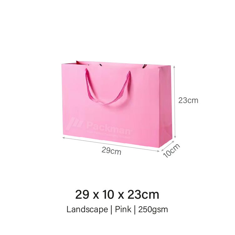 29 x 10 x 23cm Pink Paper Bag (20pcs)