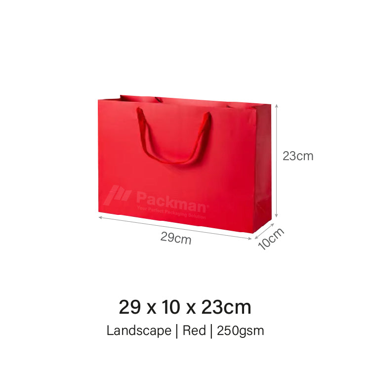 29 x 10 x 23cm Red Paper Bag (20pcs)