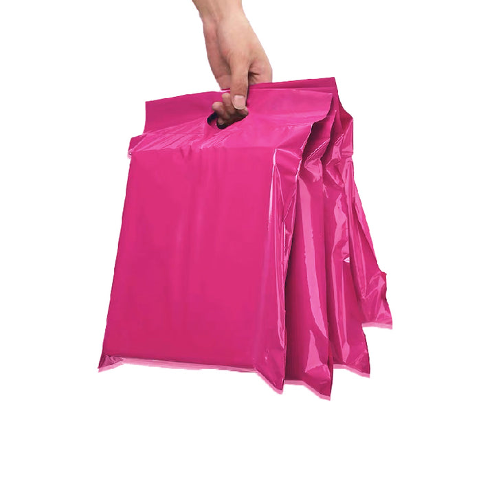 Pink Poly Mailer with Handle (100pcs)