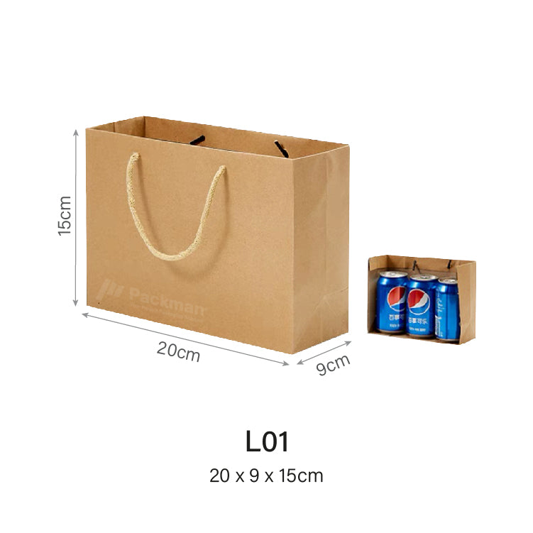 20 x 9 x 15cm L01 Paper Bag (100pcs)