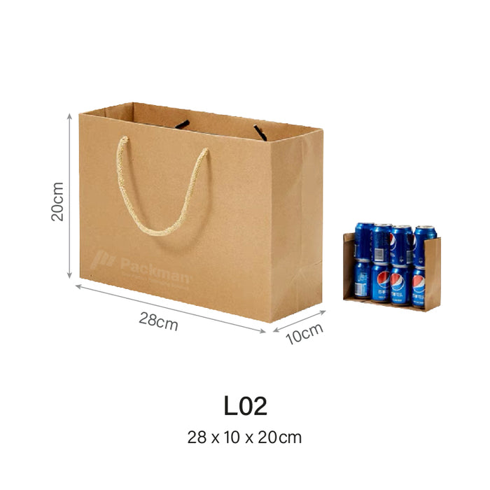 28 x 10 x 20cm L02 Paper Bag (100pcs)
