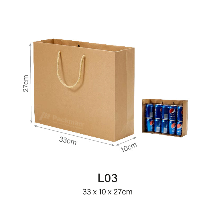 33 x 10 x 27cm L03 Paper Bag (100pcs)