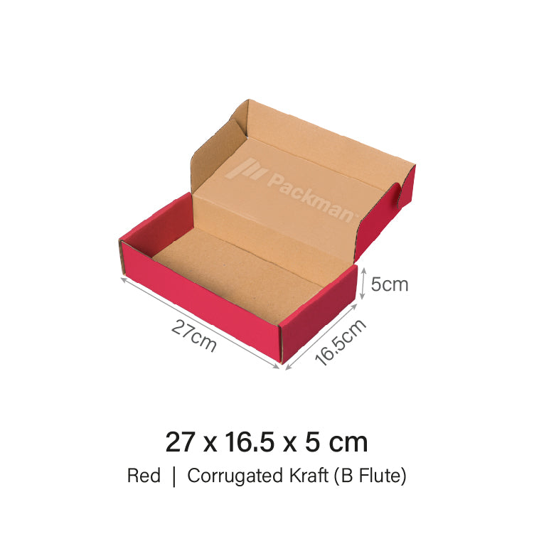 27 x 16.5 x 5cm Red Mailing Box (50pcs)