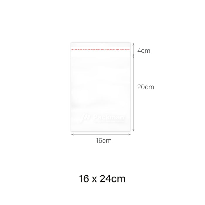 16 x 24cm Self Adhesive OPP Bag (200pcs)