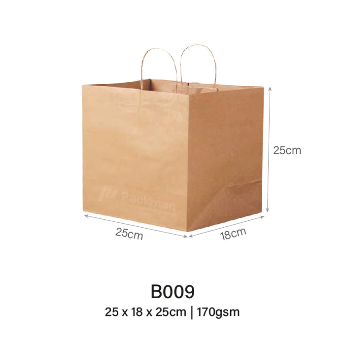 25 x 18 x 25cm B009 Extra Thick Paper Bag (50pcs)