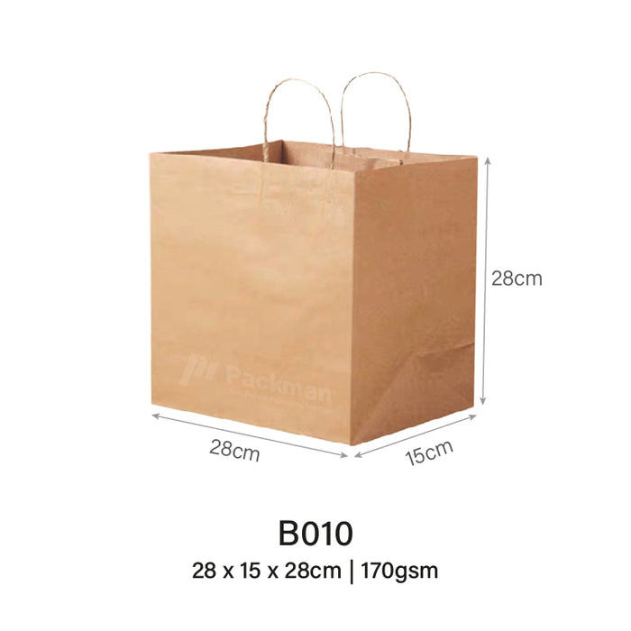 28 x 15 x 28cm B010 Extra Thick Paper Bag (50pcs)