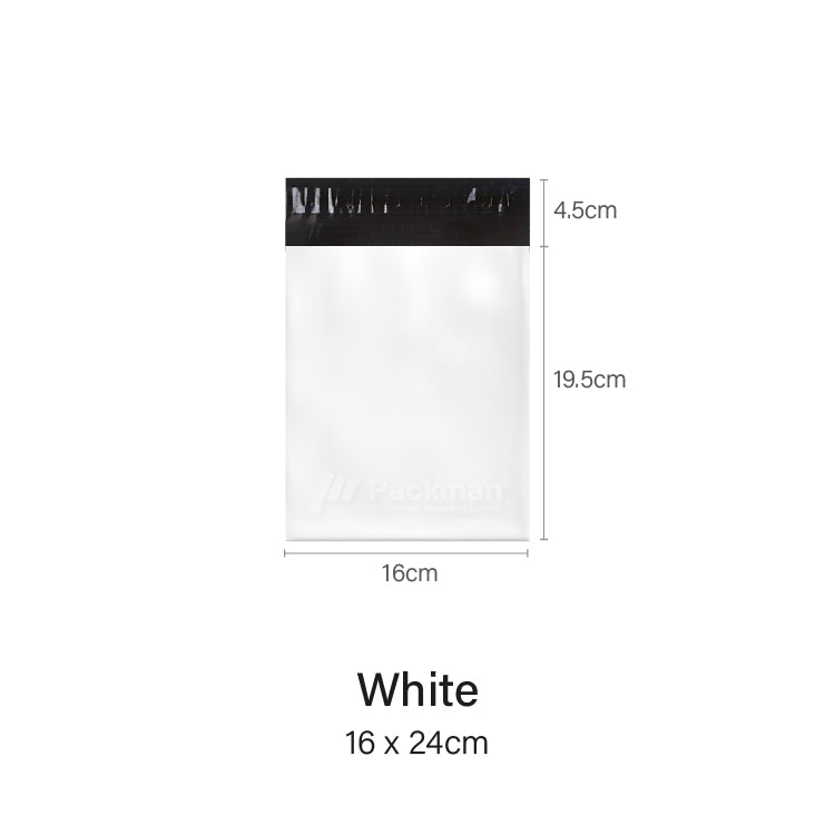 16 x 24cm White Poly Mailer (200pcs)