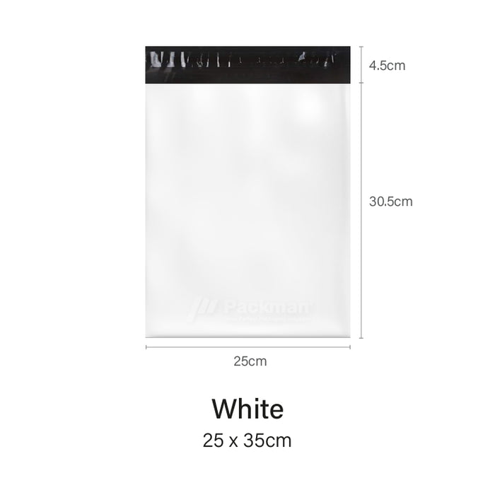 25 x 35cm White Poly Mailer (100pcs)