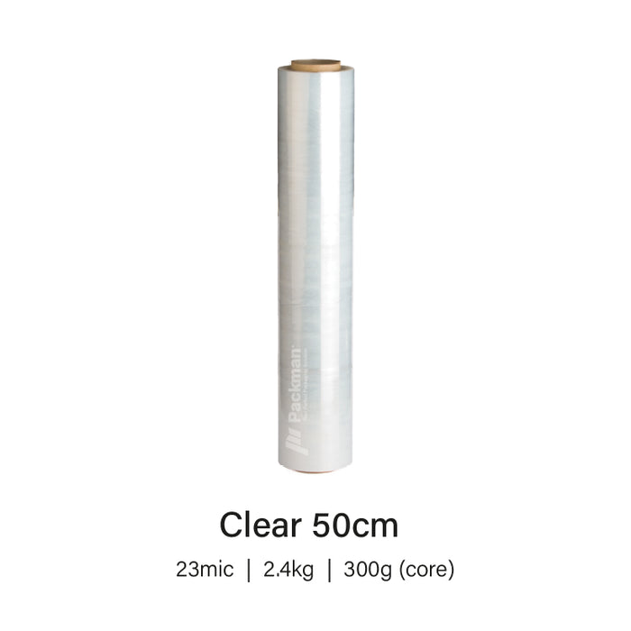 50cm Clear Stretch Wrap (6Rolls)