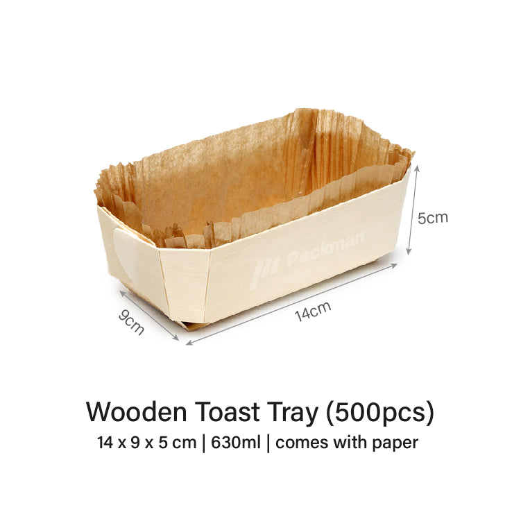 Wooden Toast Tray (100pcs)
