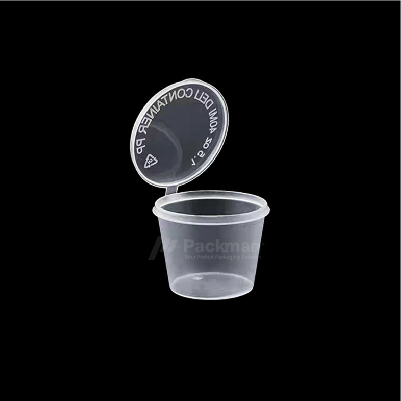 1.5oz Plastic Sauce Cup with Lid (1000pcs)