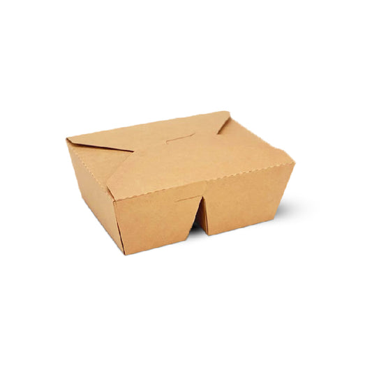 1200ml 2-Compartment Kraft Bento Box (200pcs)