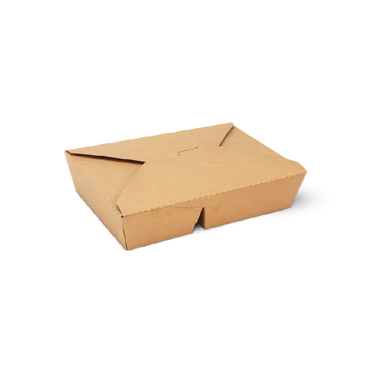 1270ml 2-Compartment Kraft Bento Box (200pcs)